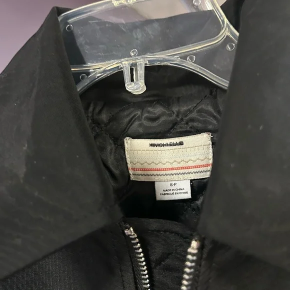 NWOT Kimchi Blue Black Bomber Jacket - Picture 4 of 4